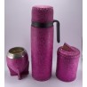 Conjunto Termo, yerbera y mate de cuero