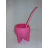 Mate de silicona y bombilla