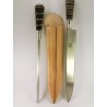 Juego de cuchillo y chaira N 26