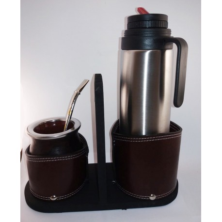 Conjunto mate, matera, bombilla y termo