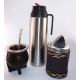 Conjunto termo, bombilla, mate y yerbera