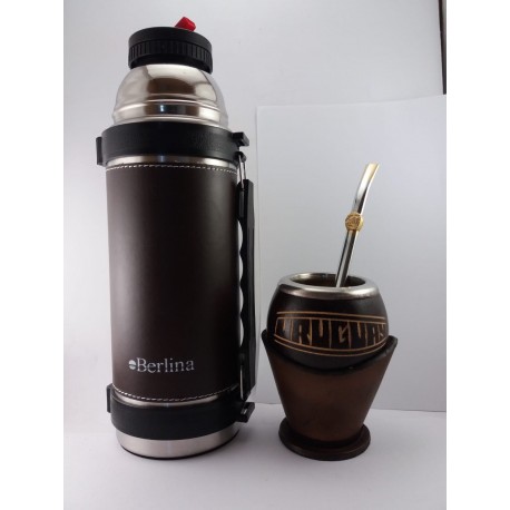 Conjunto mate, bombilla y termo