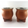 Mate de ceramica color mostaza