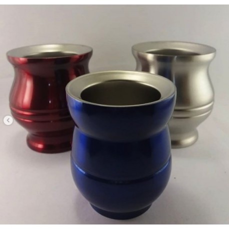 Mate de Acero Grande doble cámara