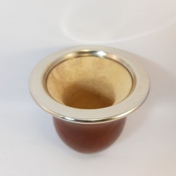 Porongo emboquillado en alpaca