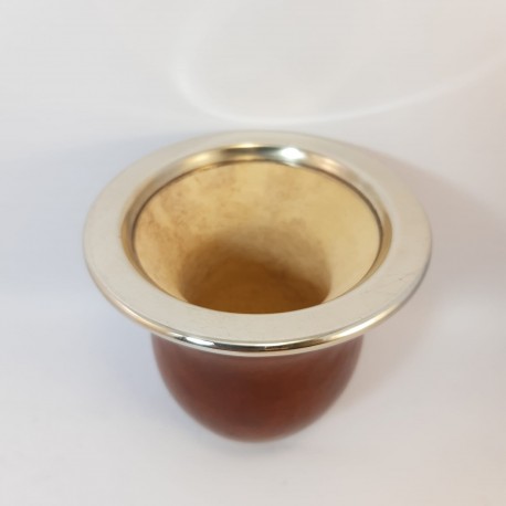 Porongo emboquillado en alpaca