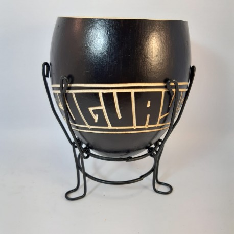 Porongo tallado con soporte Uruguay