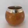 Porongo chato emboquillado en alpaca fina