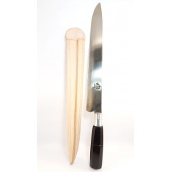 Cuchillo artesanal hoja de 30 cm con vaina de cuero