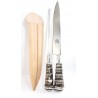 Conjunto de cuchillo artesanal hoja de 22cm