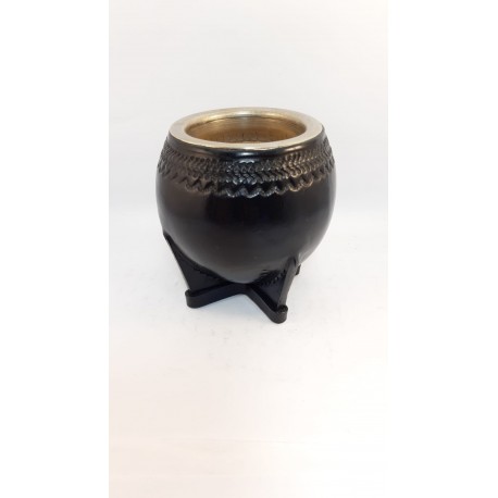 Torpedo forrado en cuero troquelado