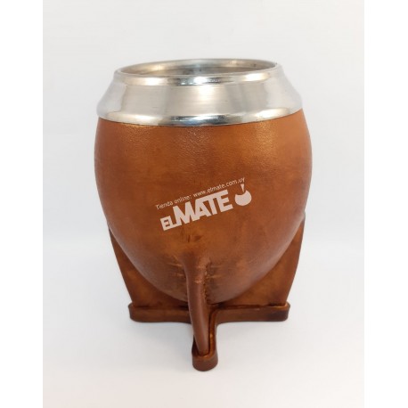Mate Torpedo forrado en cuero