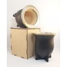 Mate camionero en alpaca con apliques