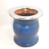 Mate de cerámica cuero Azul