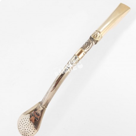 Bombillon en plata y oro