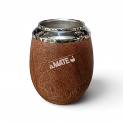 Mate de algarrobo emboquillado en alpaca