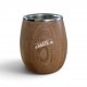 Mate de algarrobo emboquillado en alpaca boquilla plana