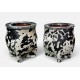 Mate de ceramica forrado en cuero vaquita